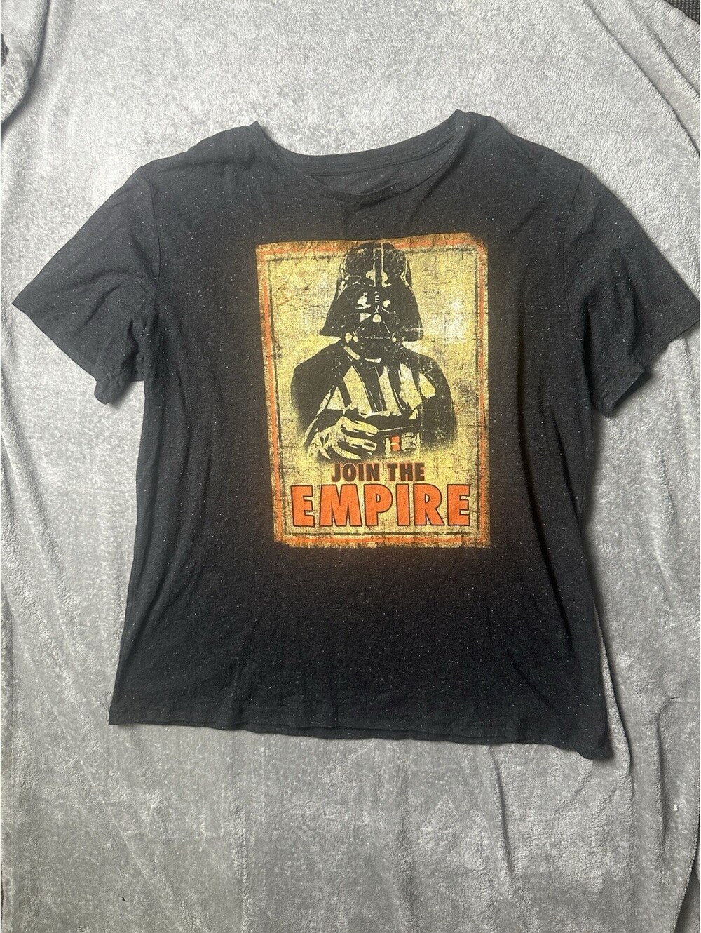 Star Wars Darth Vader Join The Empire Graphic T Shirt Black Heather Adult XL